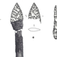 More of the Iceman’s tools. d) arrowhead 1, e) arrow head 2, f) small flake